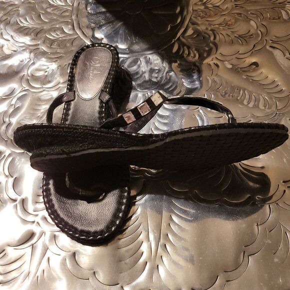 Cole Haan Kalla thong black,sz.6 leather insoles,man-made outer soles - Picture 4 of 4